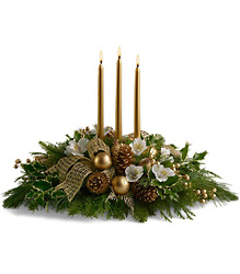 Royal Christmas Centerpiece from Arjuna Florist in Brockport, NY